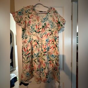 Lands' End Pastel Floral Top